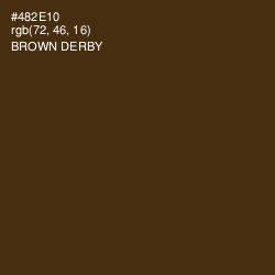 #482E10 - Brown Derby Color Image